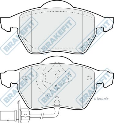 APEC BRAKING stabdžių trinkelių rinkinys, diskinis stabdys PD3015